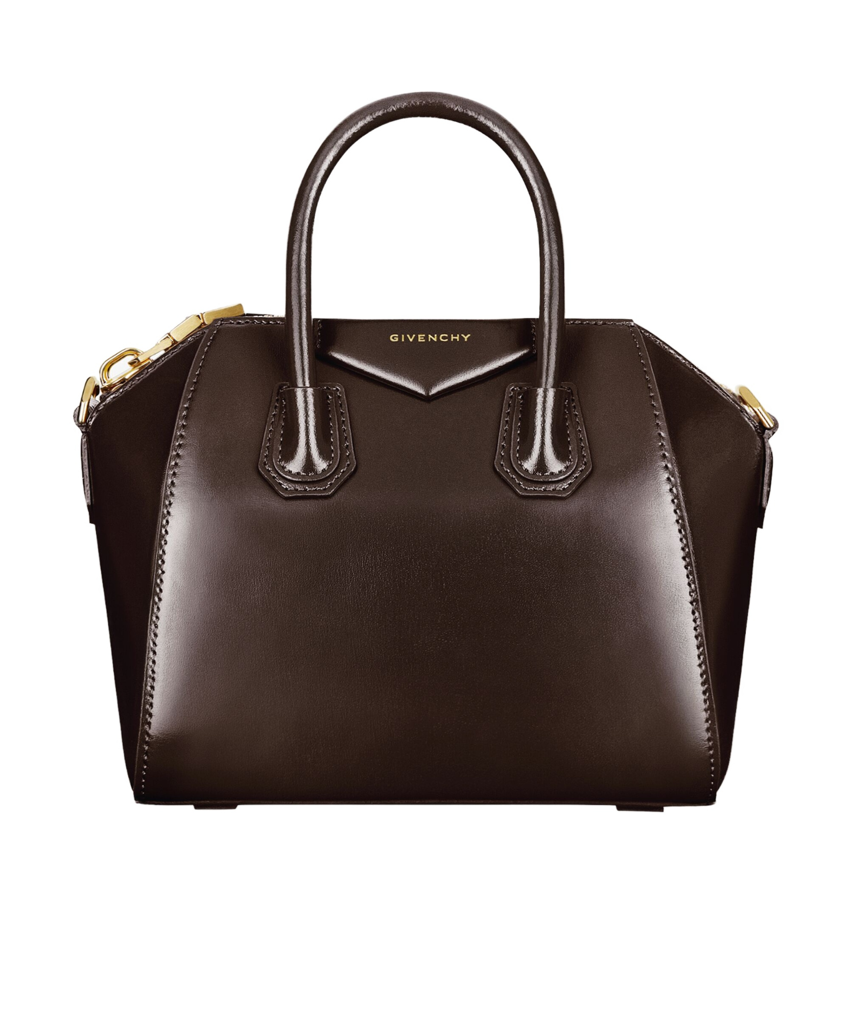 Givenchy Mini Antigona Bag In Box Leather In Black