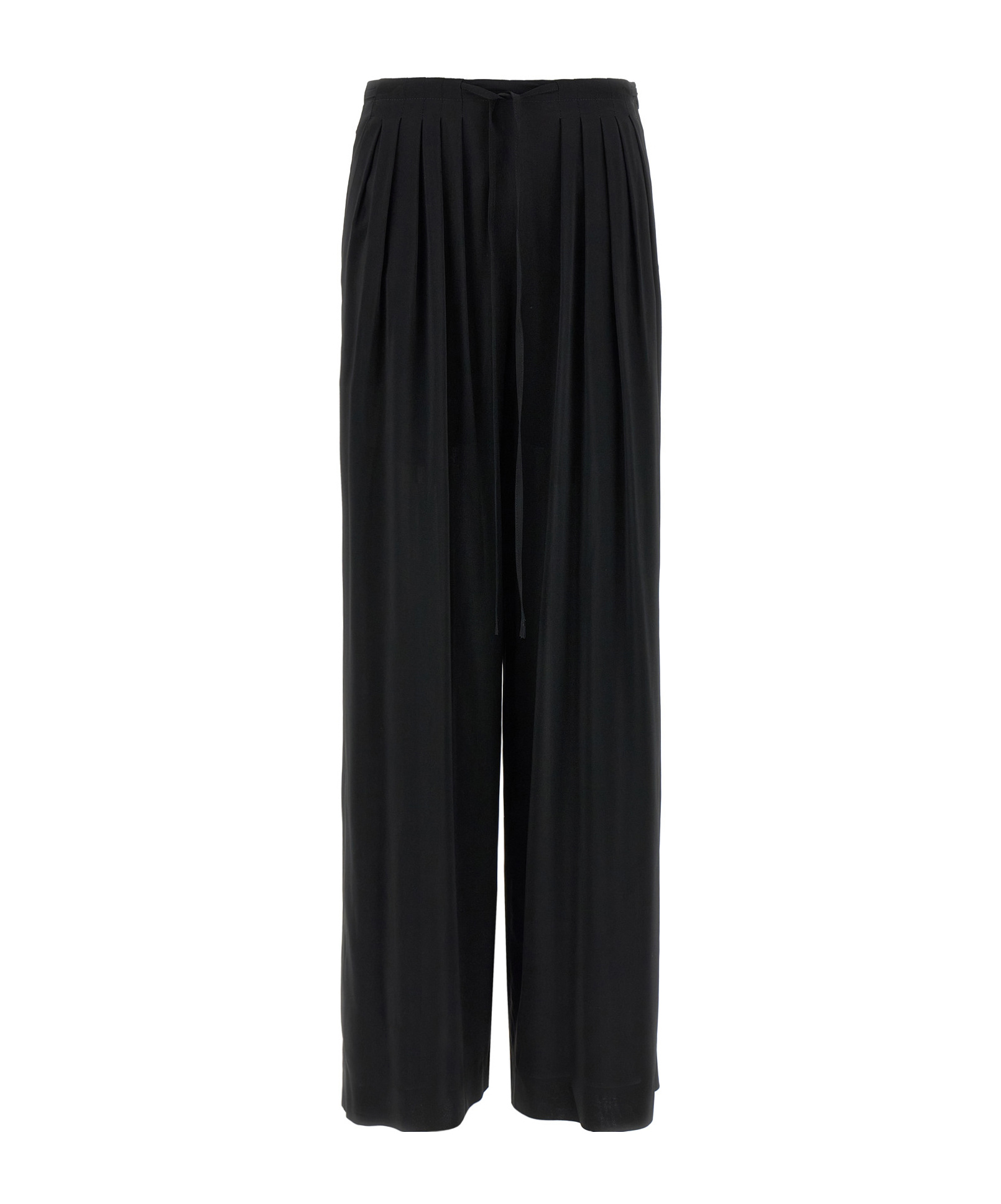 Shop Alberto Biani Pleat Pants In Black