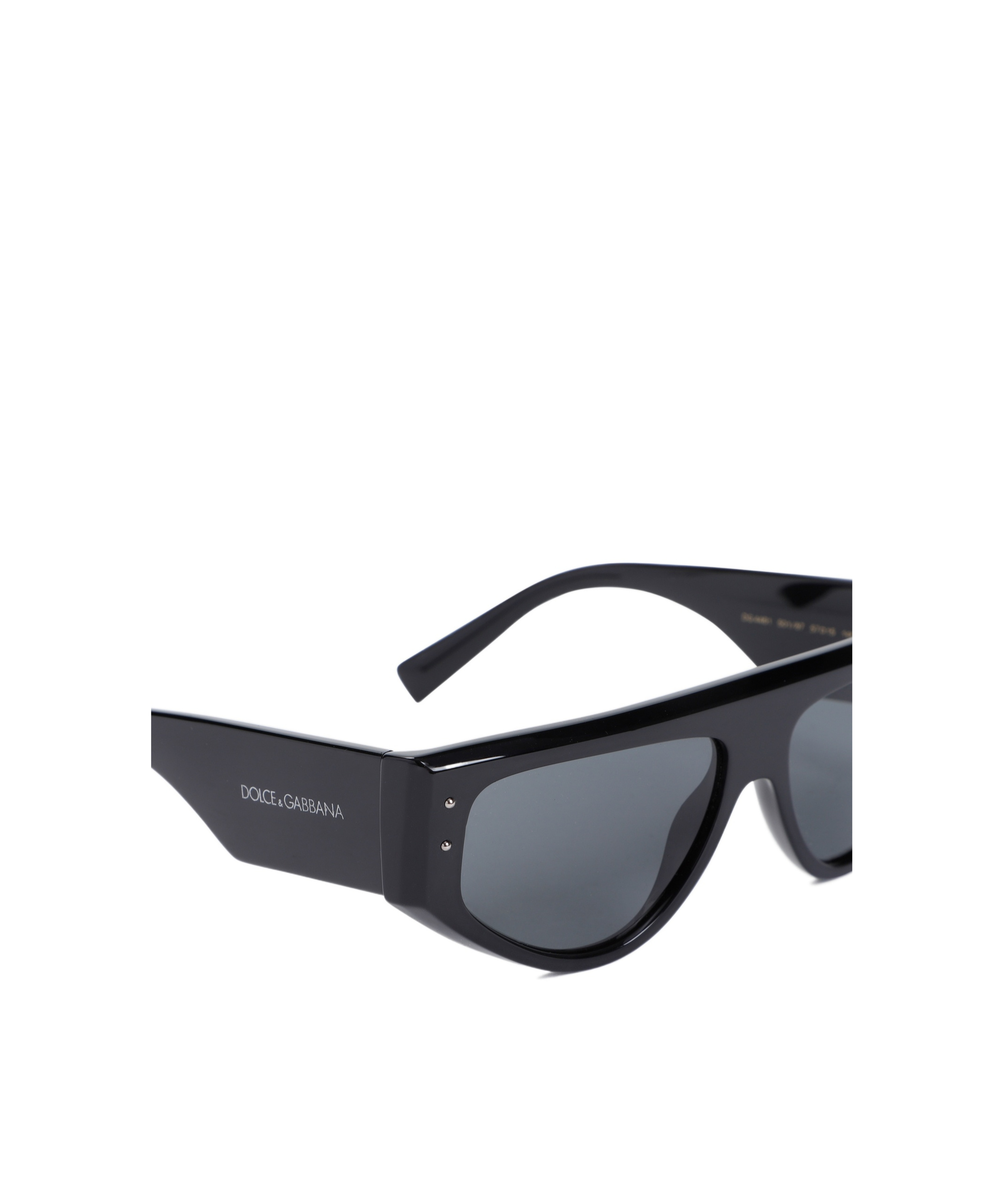 Dolce & Gabbana Rectangular Logo Sunglasses In Gray