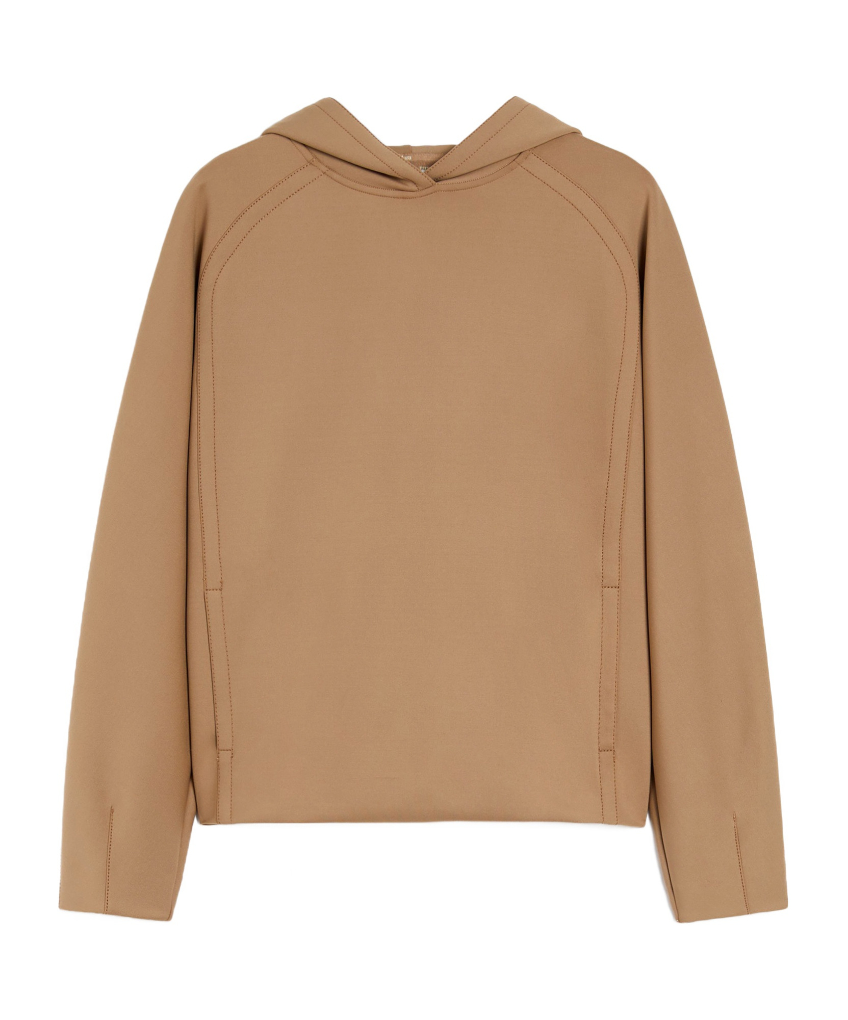 Max Mara Jersey Hooded Sweatshirt In Brown