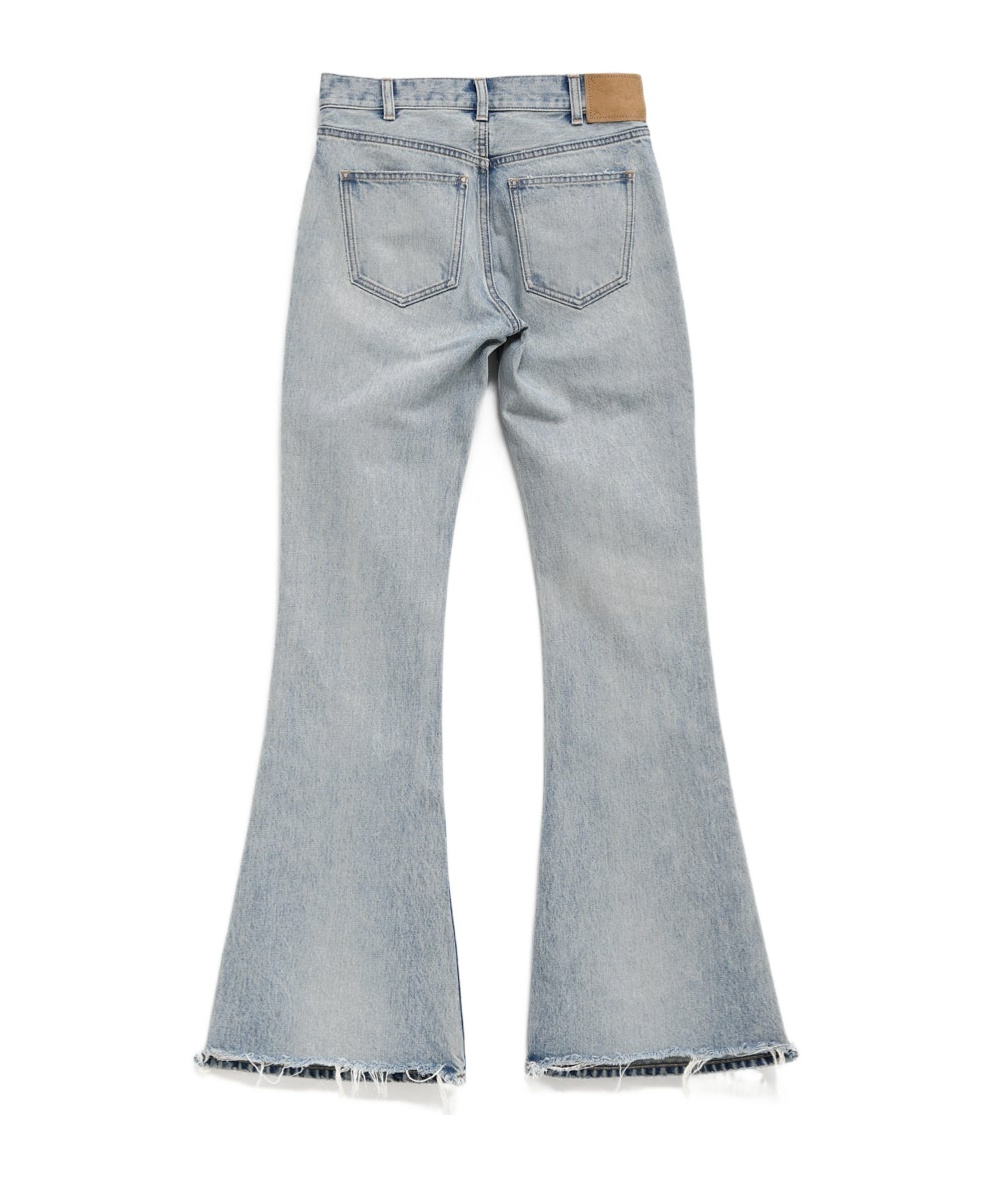 Celine Low-rise Denim Pants In Gray