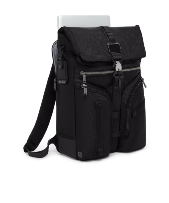 Tumi Flap-top Backpack In Black