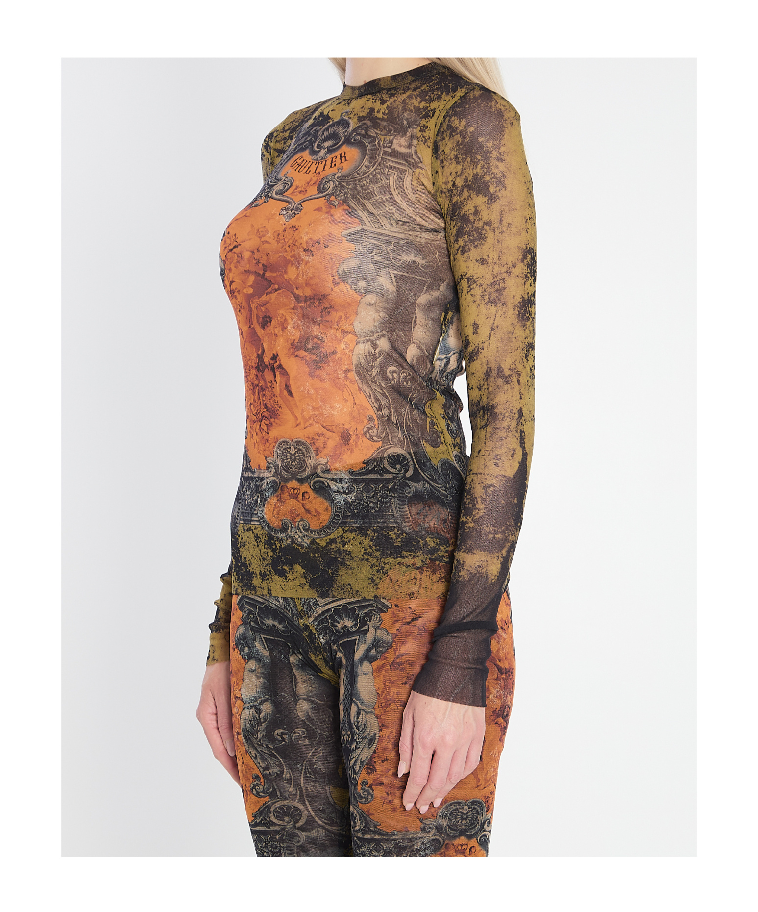 Jean Paul Gaultier Printed Tops In Multi