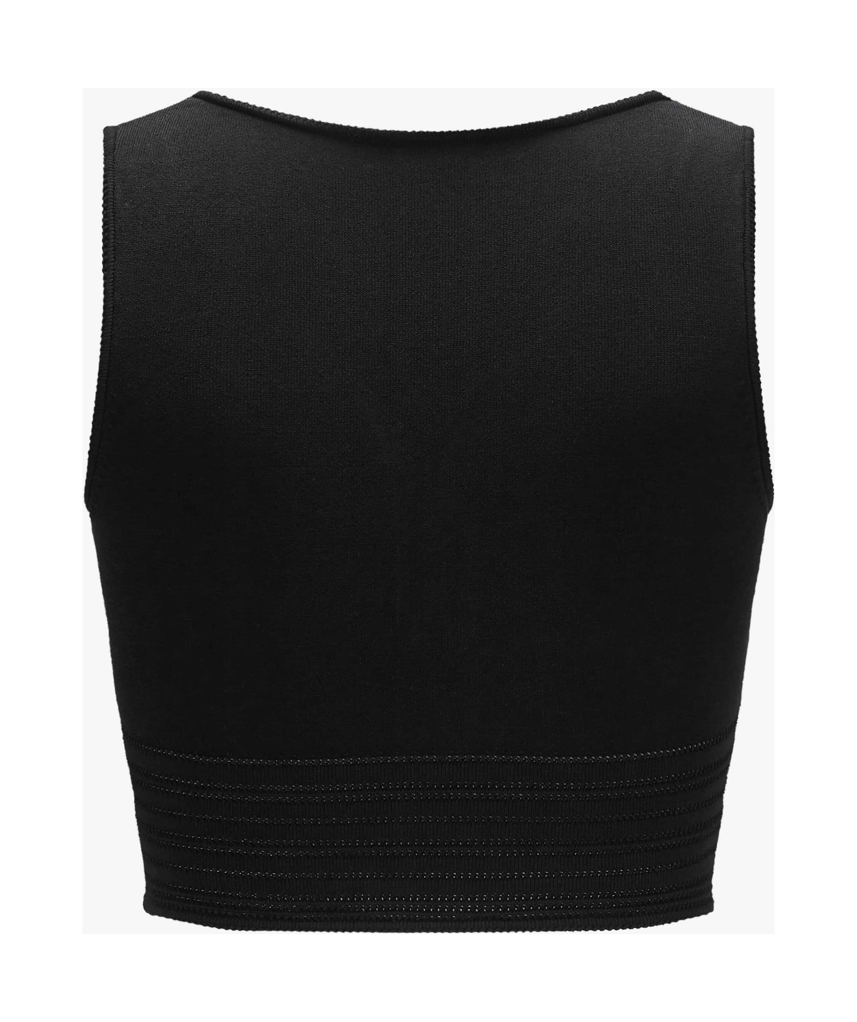 Victoria Beckham Sweetheart-neck Cropped Top In Black