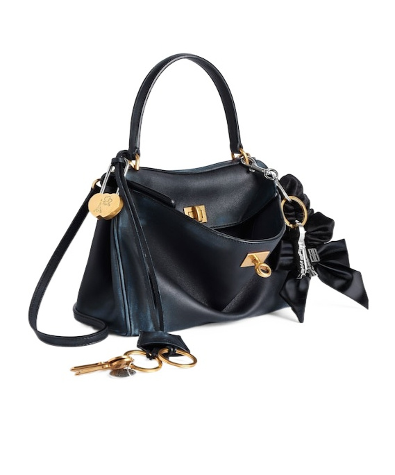 Balenciaga Women's Rodeo Handbag Mini With Charms In Marine Blue