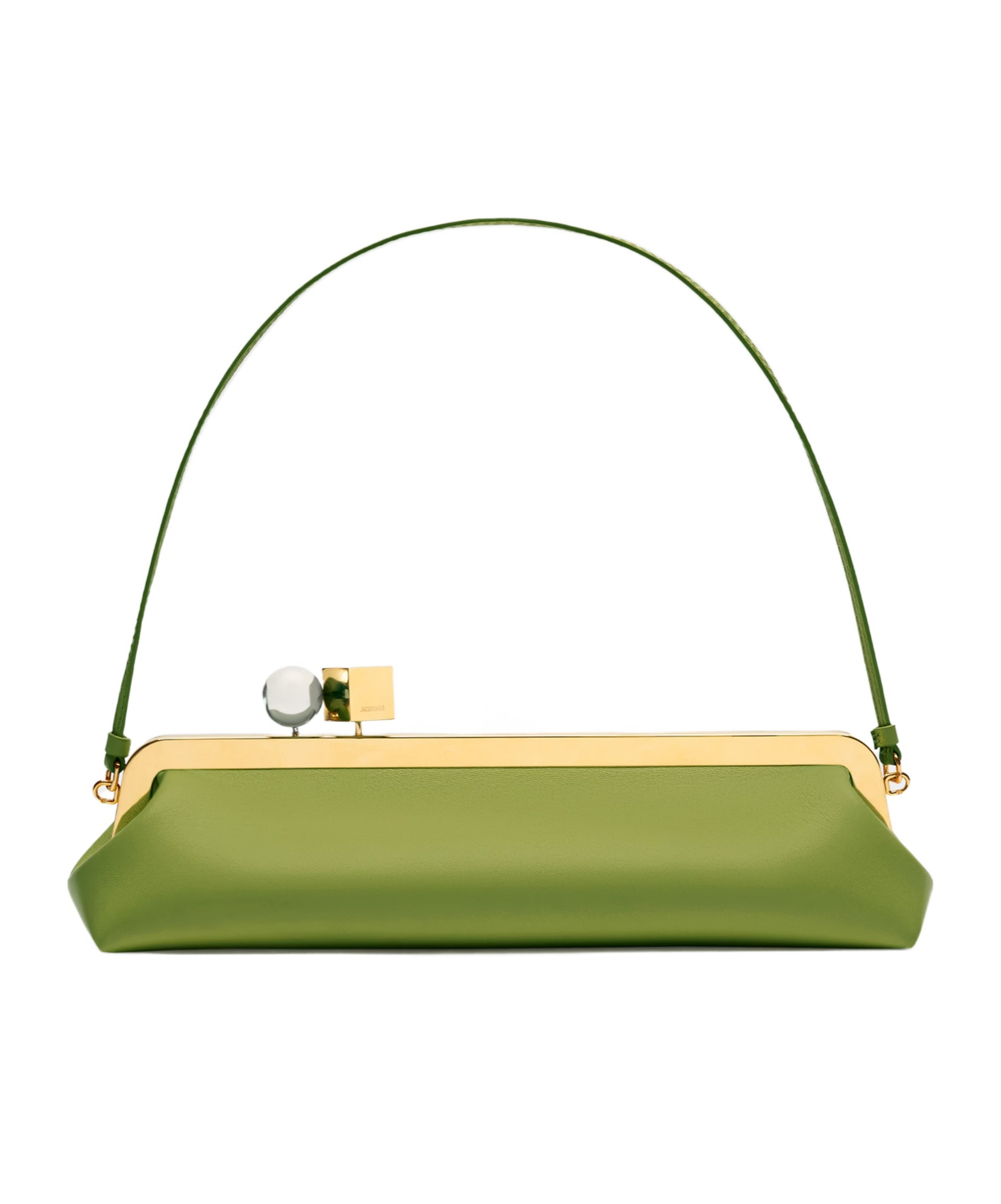 Jacquemus The Salon Structural Clutch Bag In Green