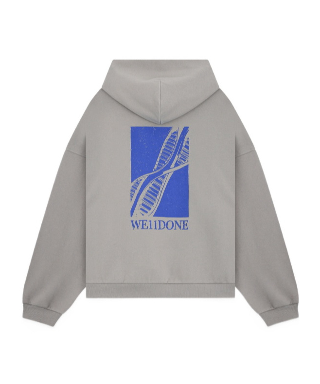 We11 Done Graphic-print Hoodie In Green
