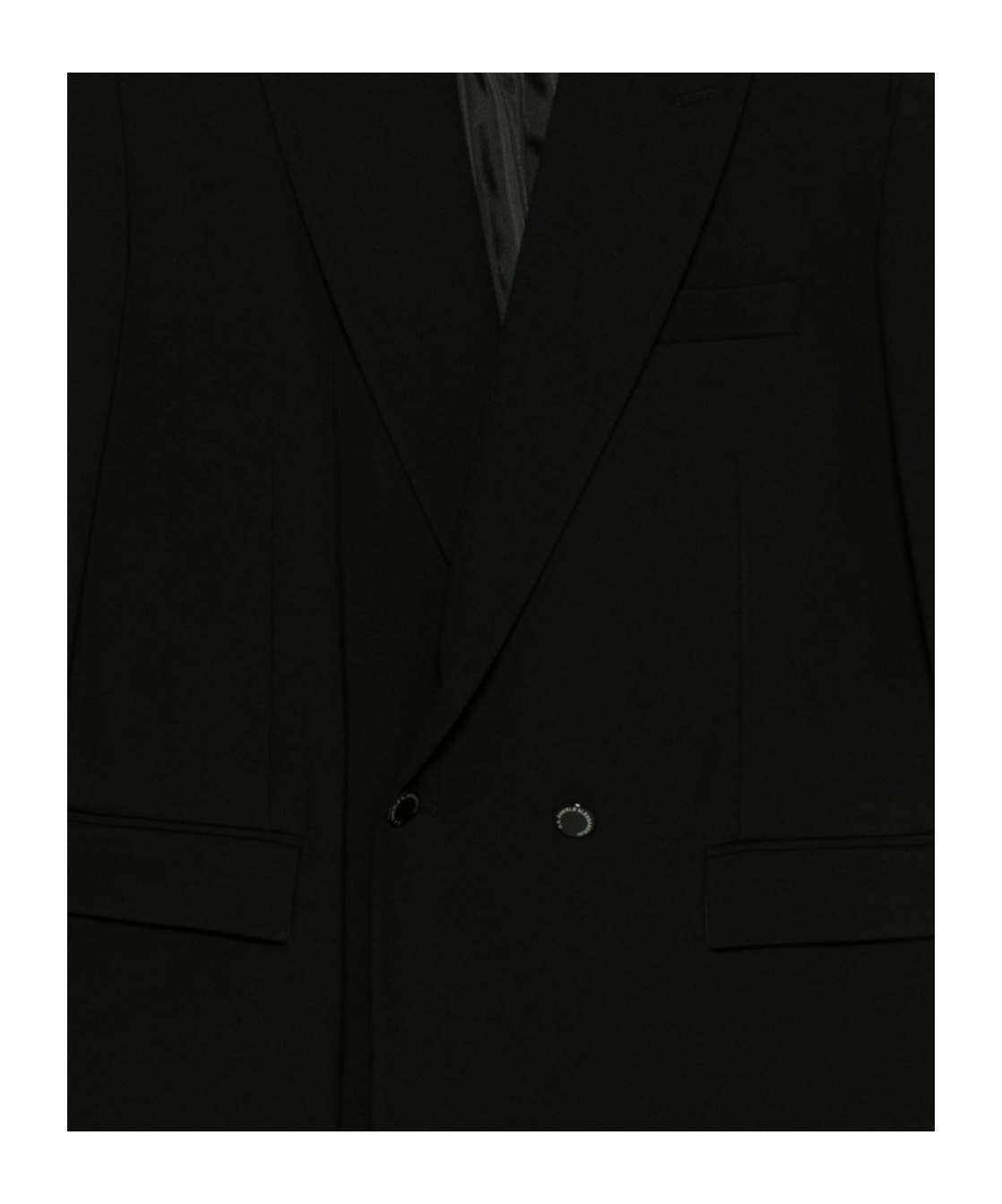 Daniele Alessandrini Double-breasted Black Blazer With Wide Lapels In Black