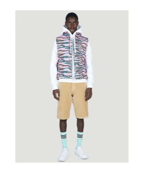 Shop Erl Camouflage-print Sleeveless Gilet In Multicolor