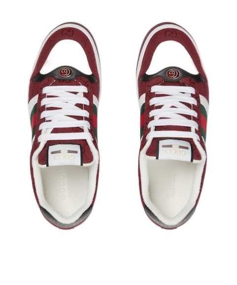 Gucci Screener Series Sports Skate Shoes In Red