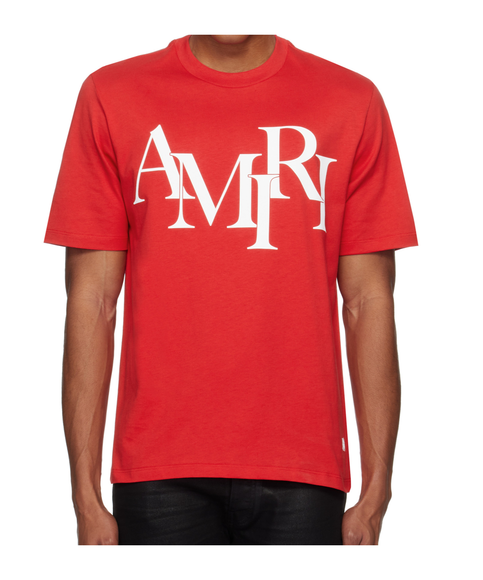 Amiri Logo Short-sleeved T-shirt In Red