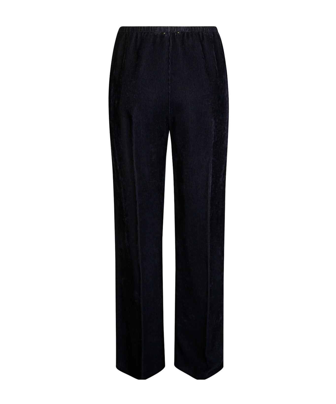 Forte Forte Elastic Waist Casual Pants In Black