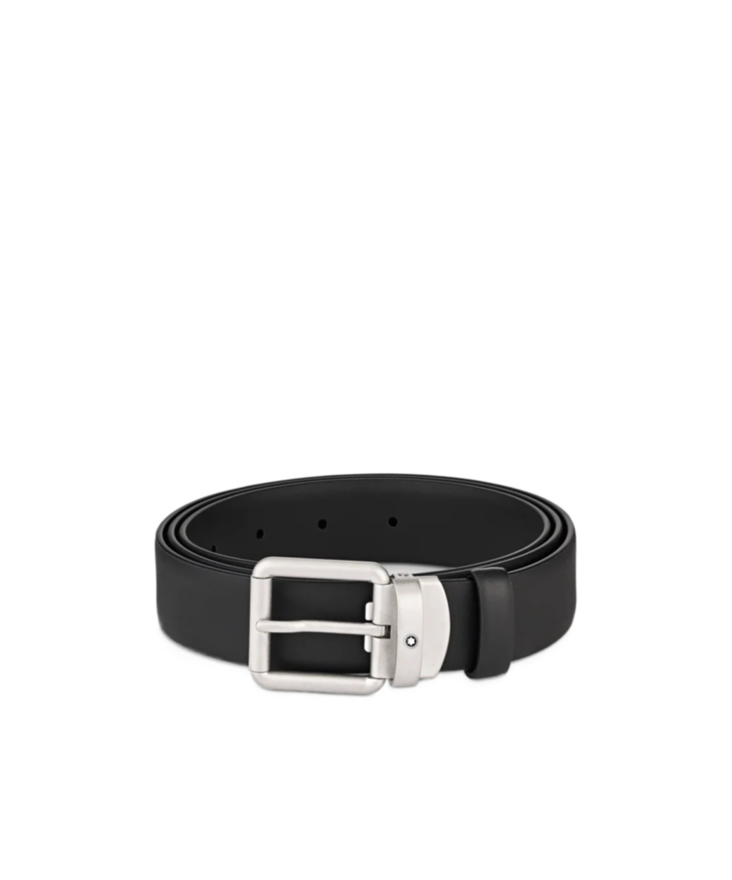 Montblanc Contrasting Logo Belt In Black
