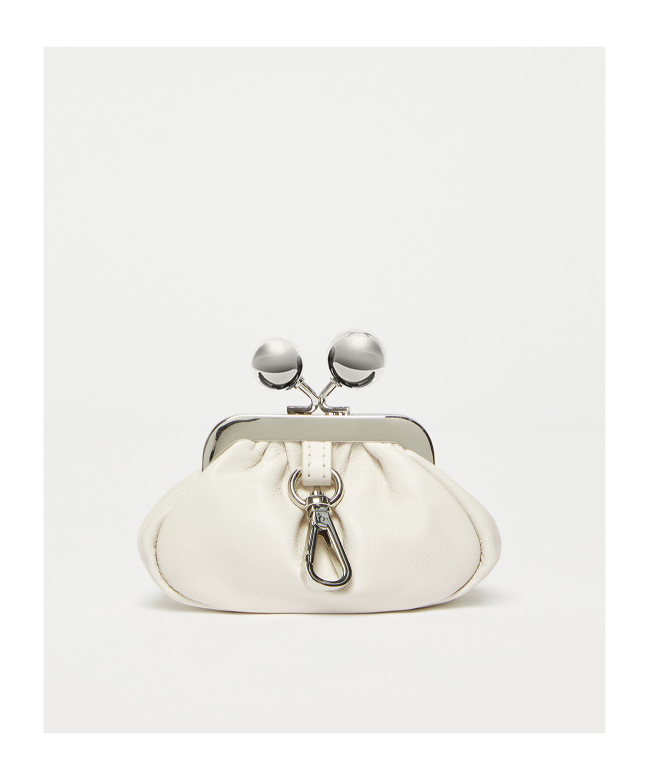 Weekend Max Mara Nano Pasticcino Asymmetrical Kiss Lock Luggage Accessories In White