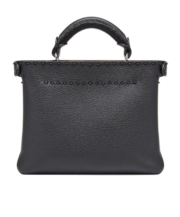 Fendi Small Peekaboo Soft Bag With A Lightweight In Black