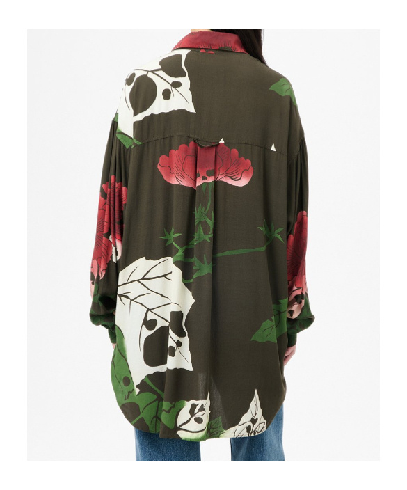 Our Legacy Floral Print Long Sleeve Casual Top In Multi