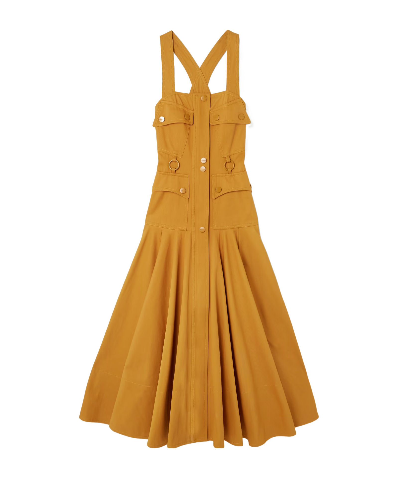 Zimmermann Luna Embellished Dress In Yellow