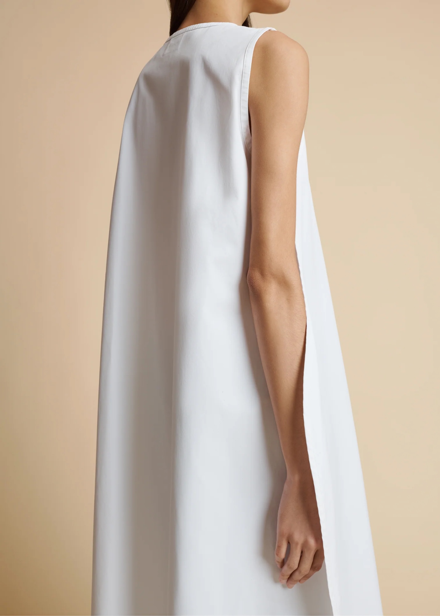 Khaite Coli Round-neck Dress In White