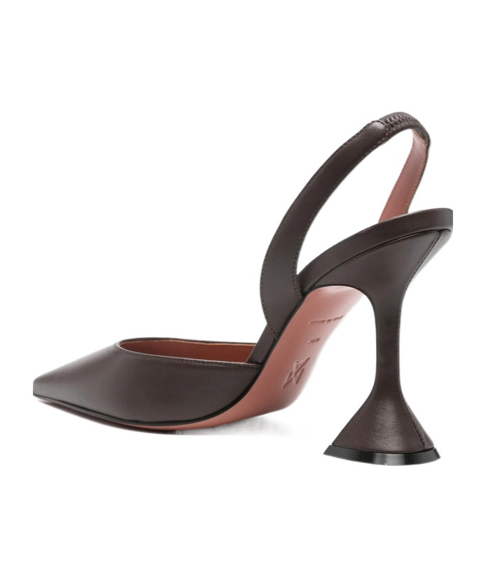 Amina Muaddi Open-toe High-heeled Sandals In Brown