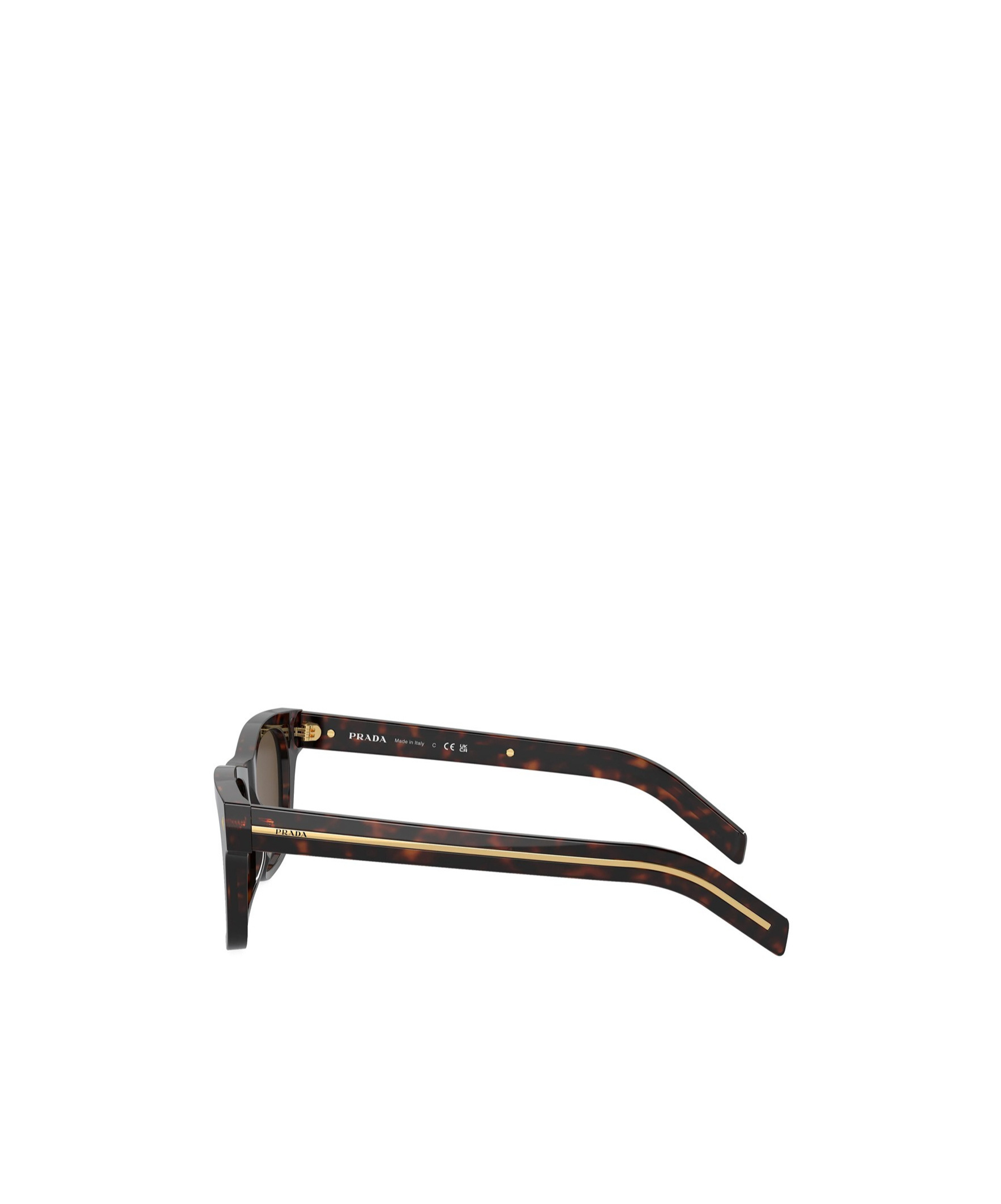 Prada Eyewear Square Frame Sunglasses In Radica Tortoise