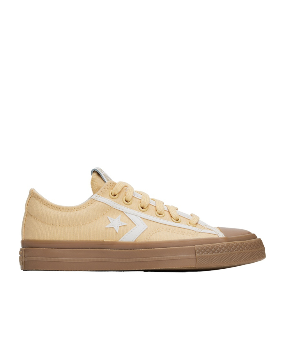 Converse Yellow Star Player 76 Tonal Low Top Sneakers In Nude