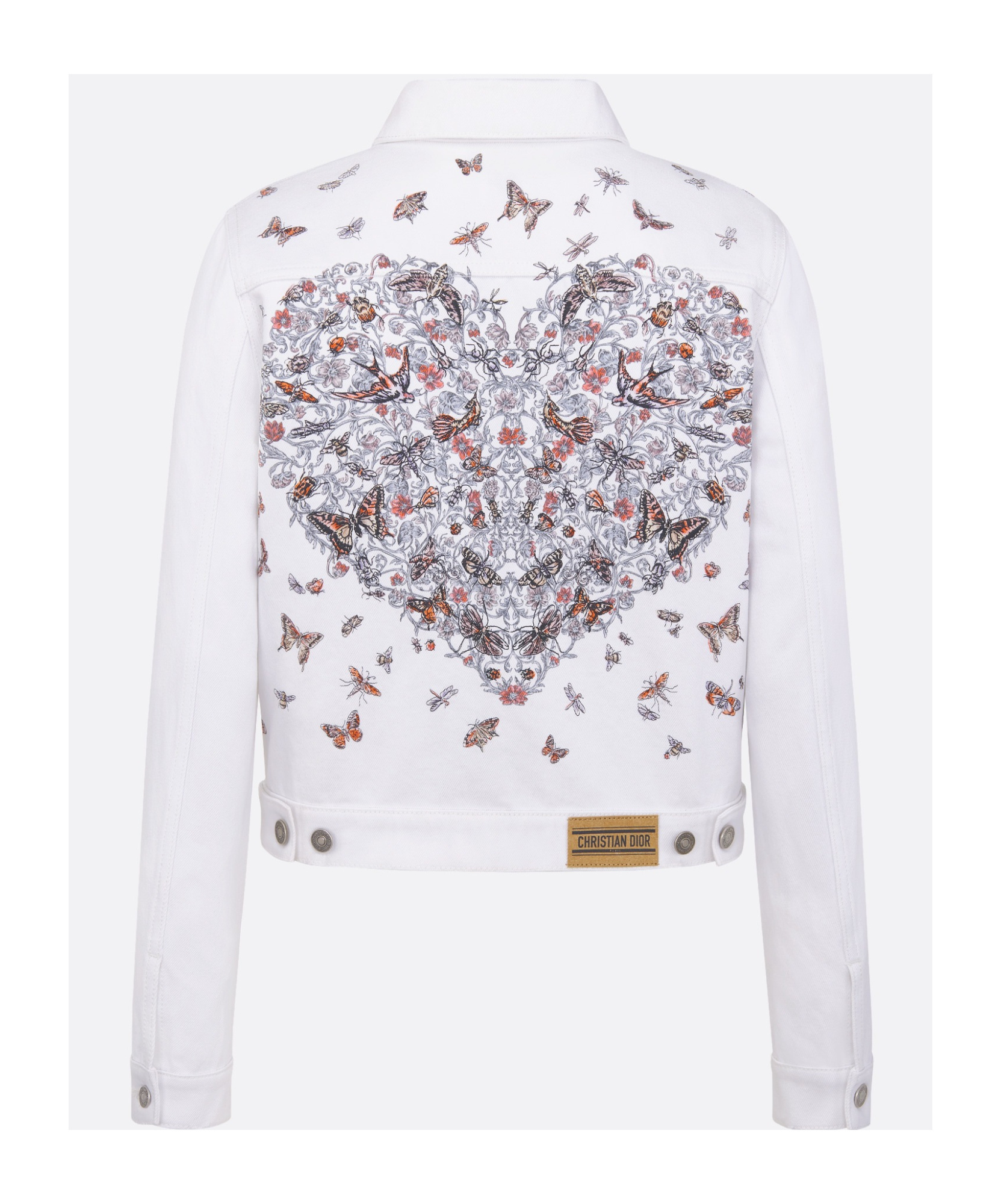 Dior Long Sleeve Casual Jacket In White