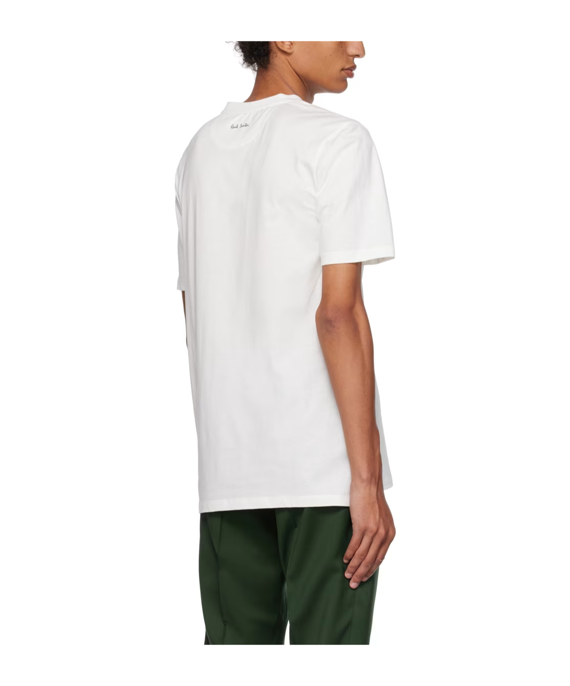 Shop Paul Smith Graphic-print Cotton T-shirt In White