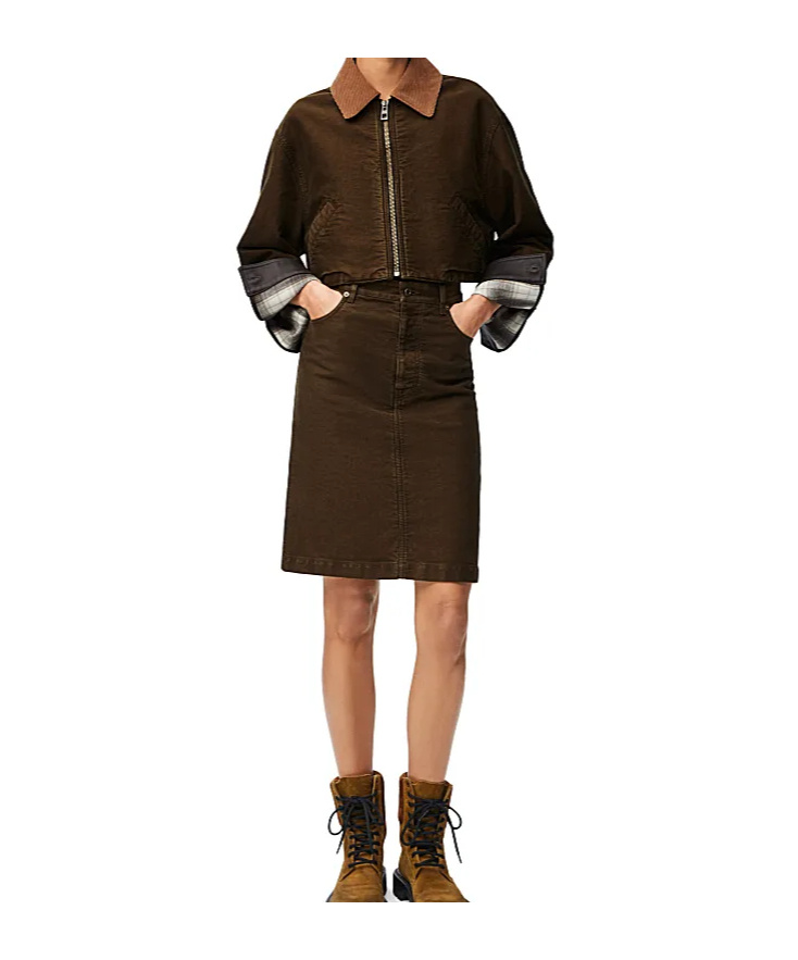 Loewe Logo Patch Regular Fit Jacket In Black