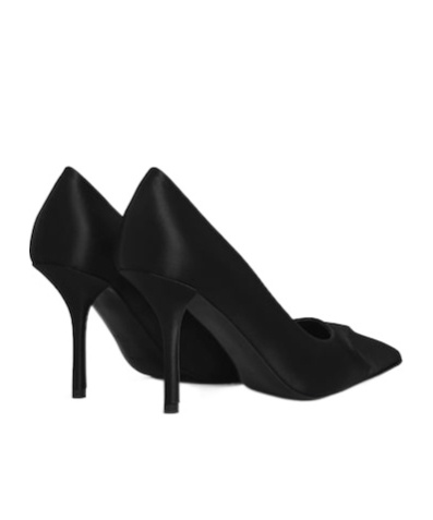 Alaïa Le Cœur 3d Pumps In Satin In Black