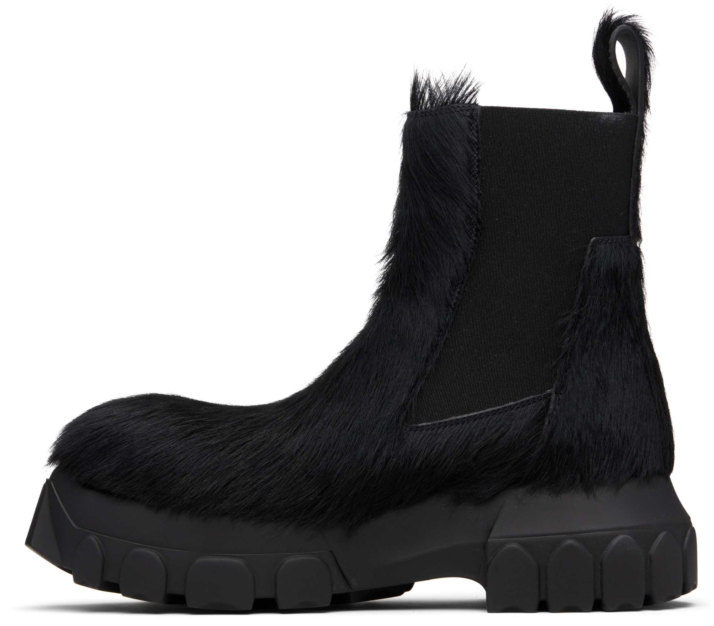 Rick Owens Round-toed Ankle Boots In Blue