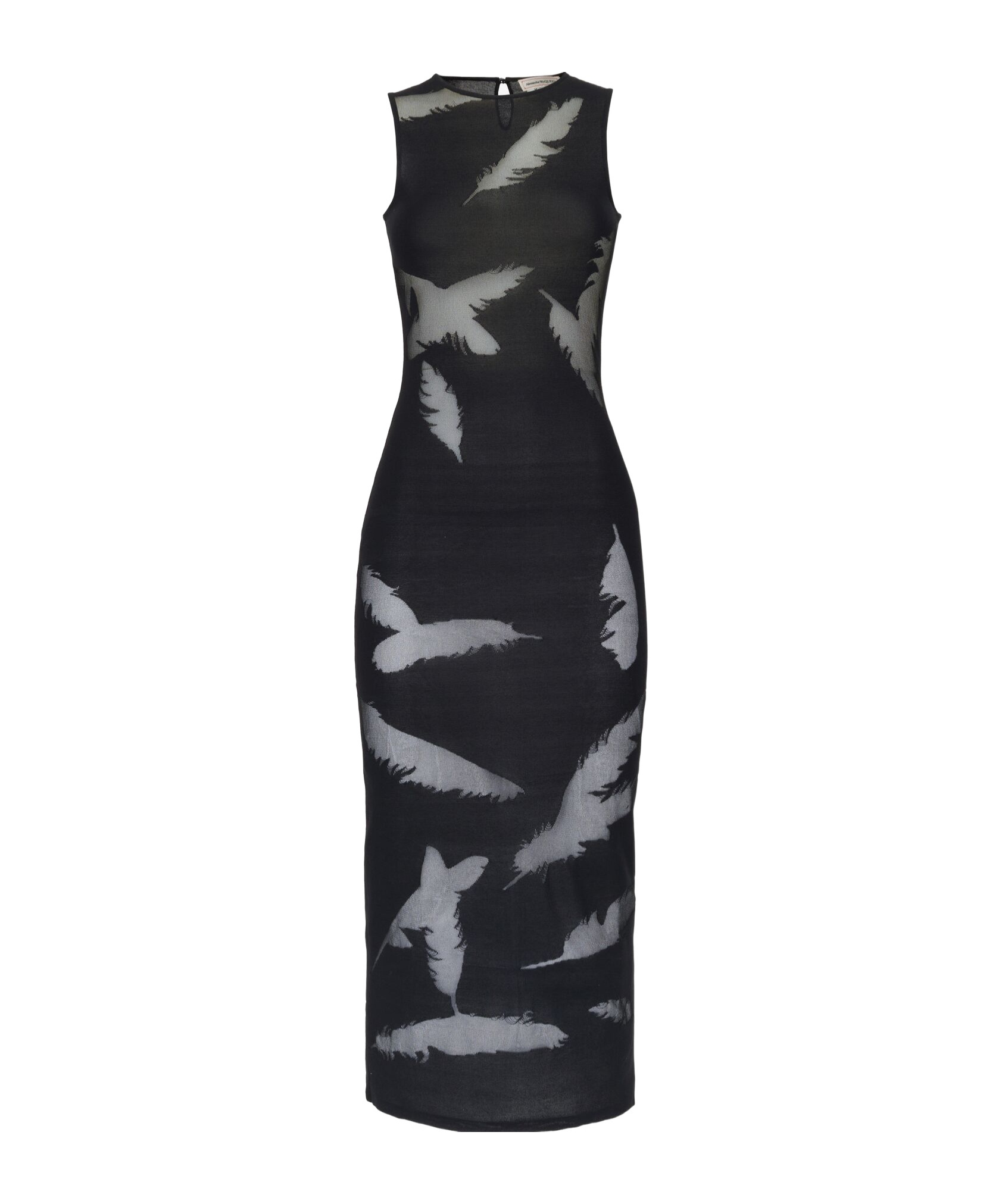 Alexander Mcqueen Embroidered Silk Dress In Black