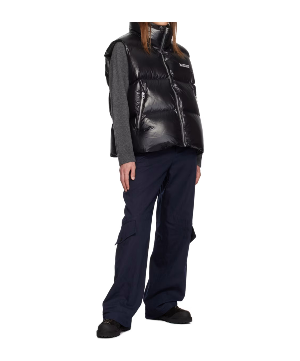 Mackage Black Kane Down Vest In Black