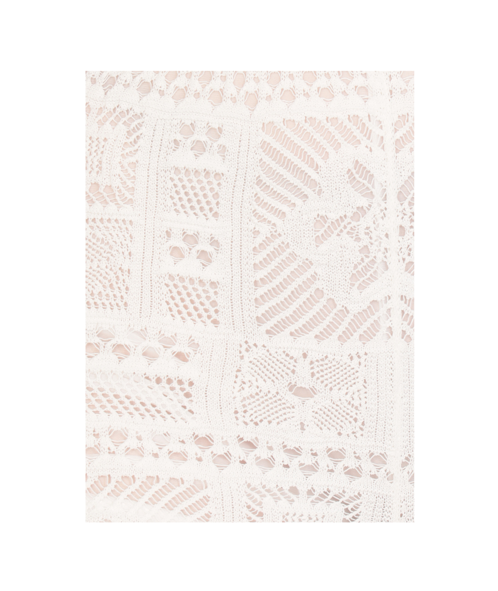 D Exterior D.exterior Crochet Wide Leg Pants In White