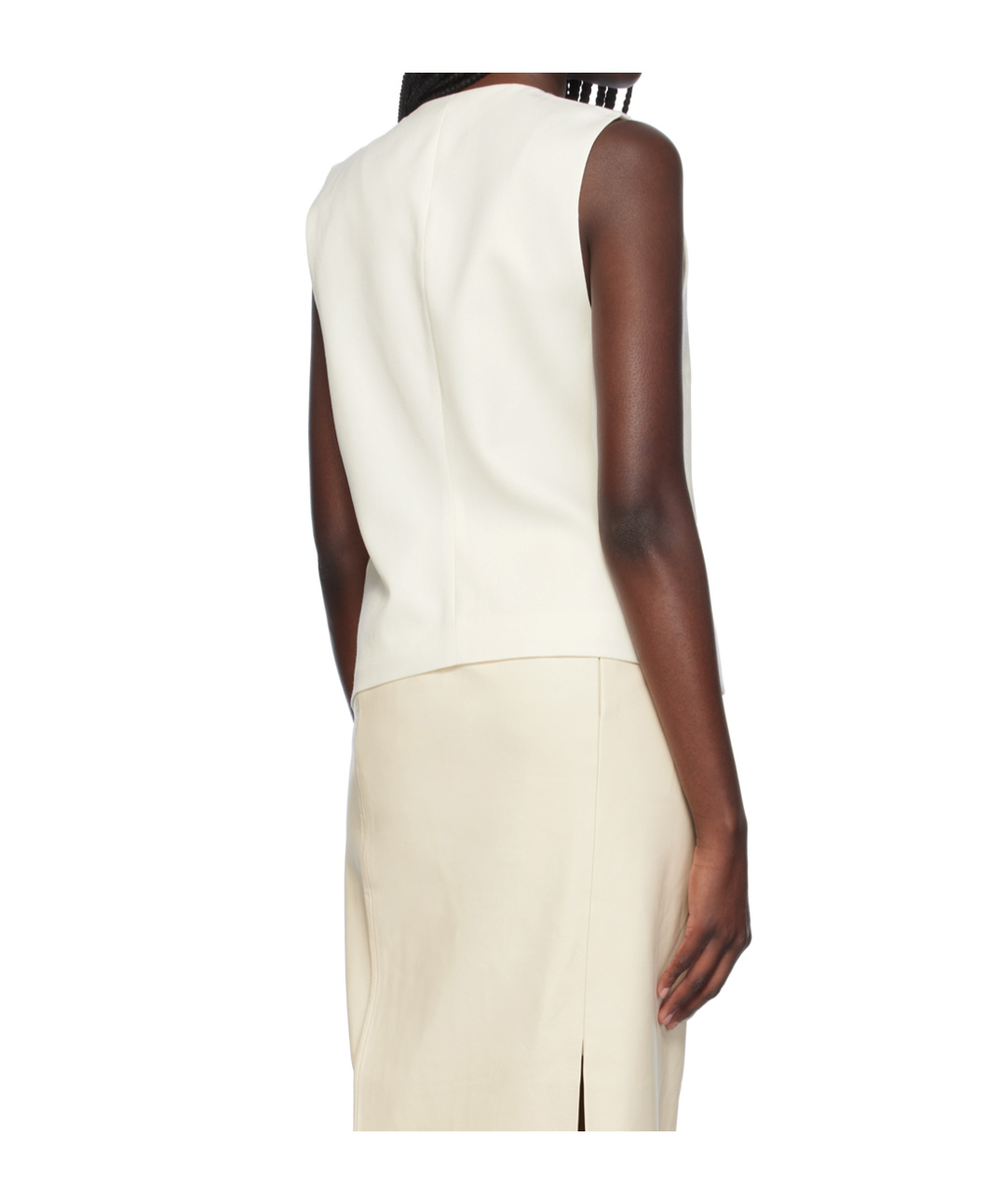 St Agni Off-white Rouleau Vest