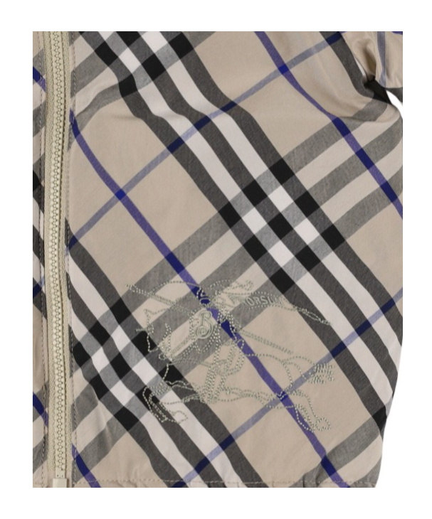 Burberry Childrens Reversible Check Cotton Blend Jacket