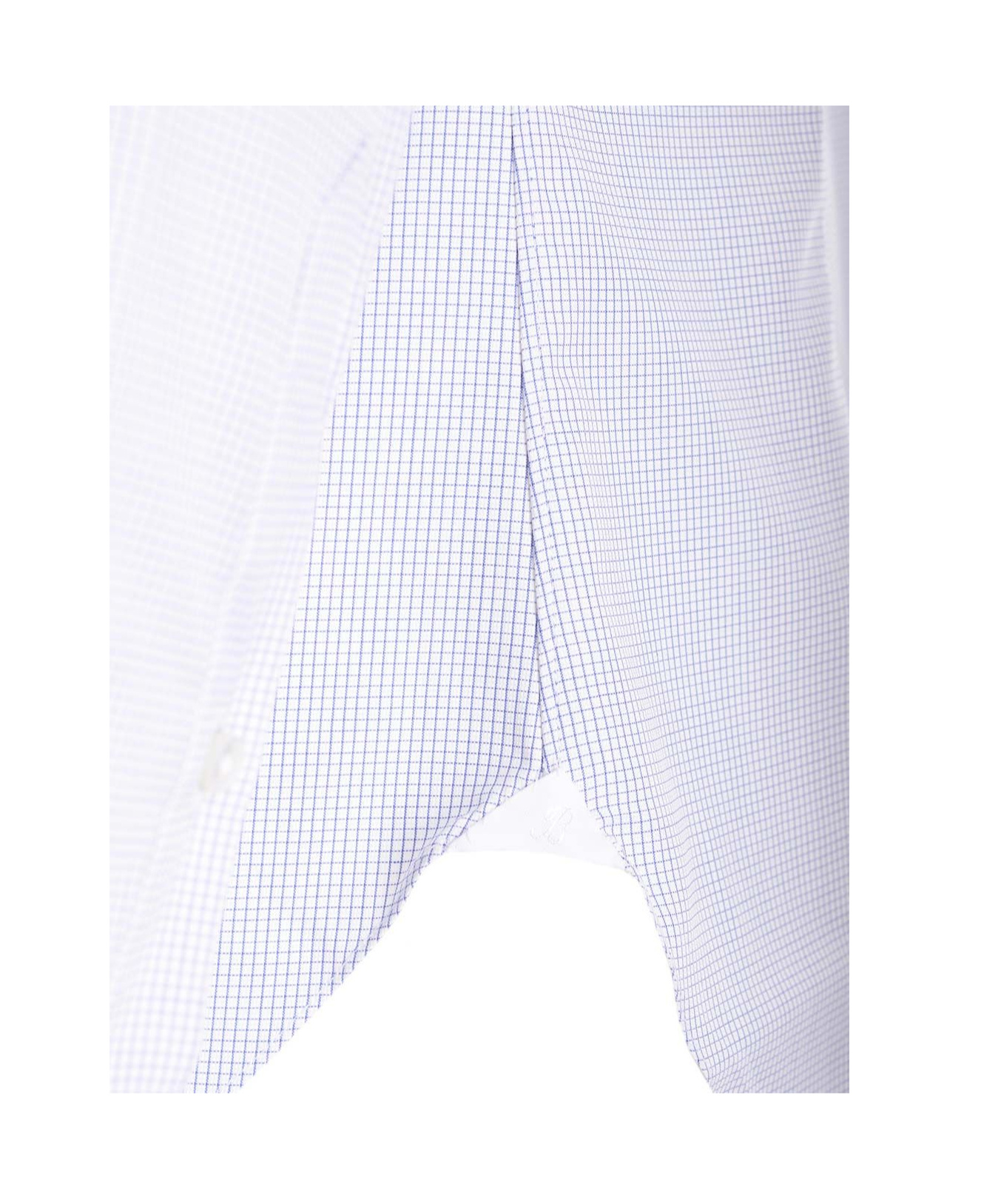 Barba Napoli Quadretto Micro Azzurro In Light Blue