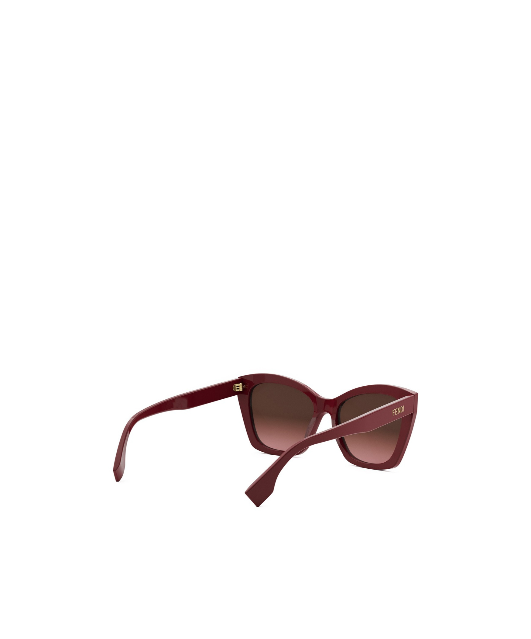 Fendi Eyewear Butterfly Frame Sunglasses In Red
