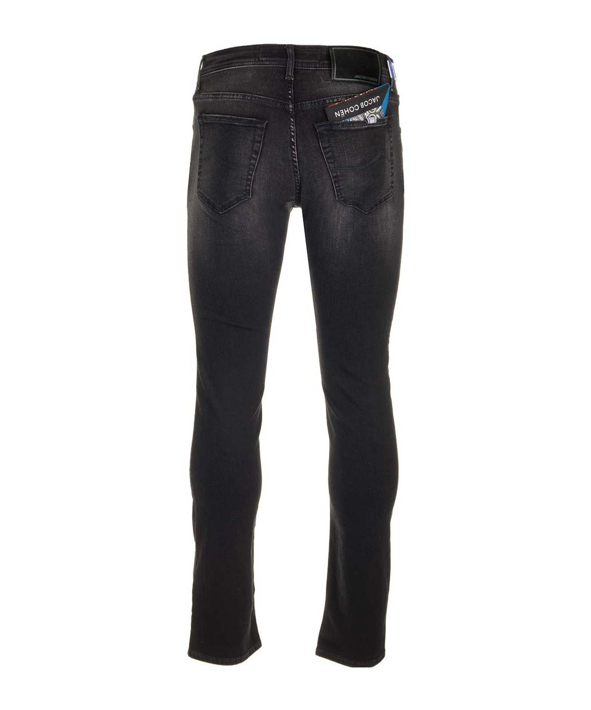 Jacob Cohen Belt Ring Denim Trousers In Black