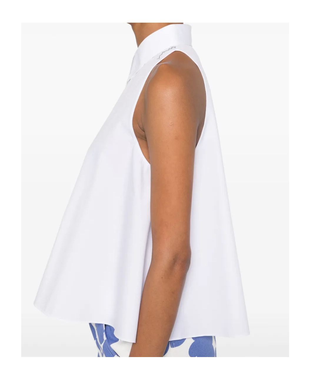 Marni Organic Cotton Tank Top In White