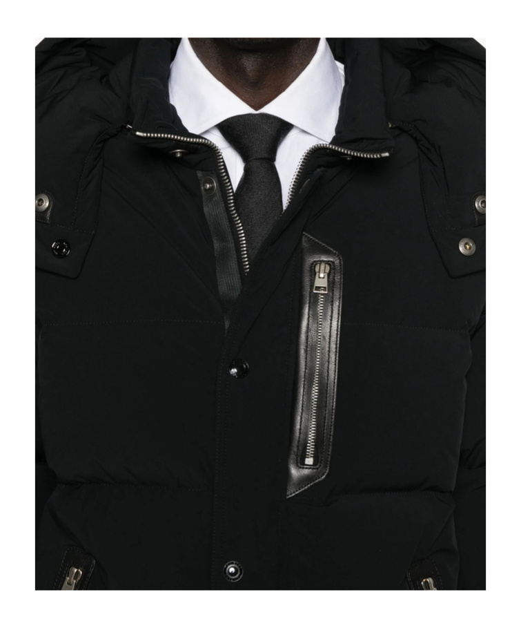 Tom Ford Quilted Down Jacket In Black
