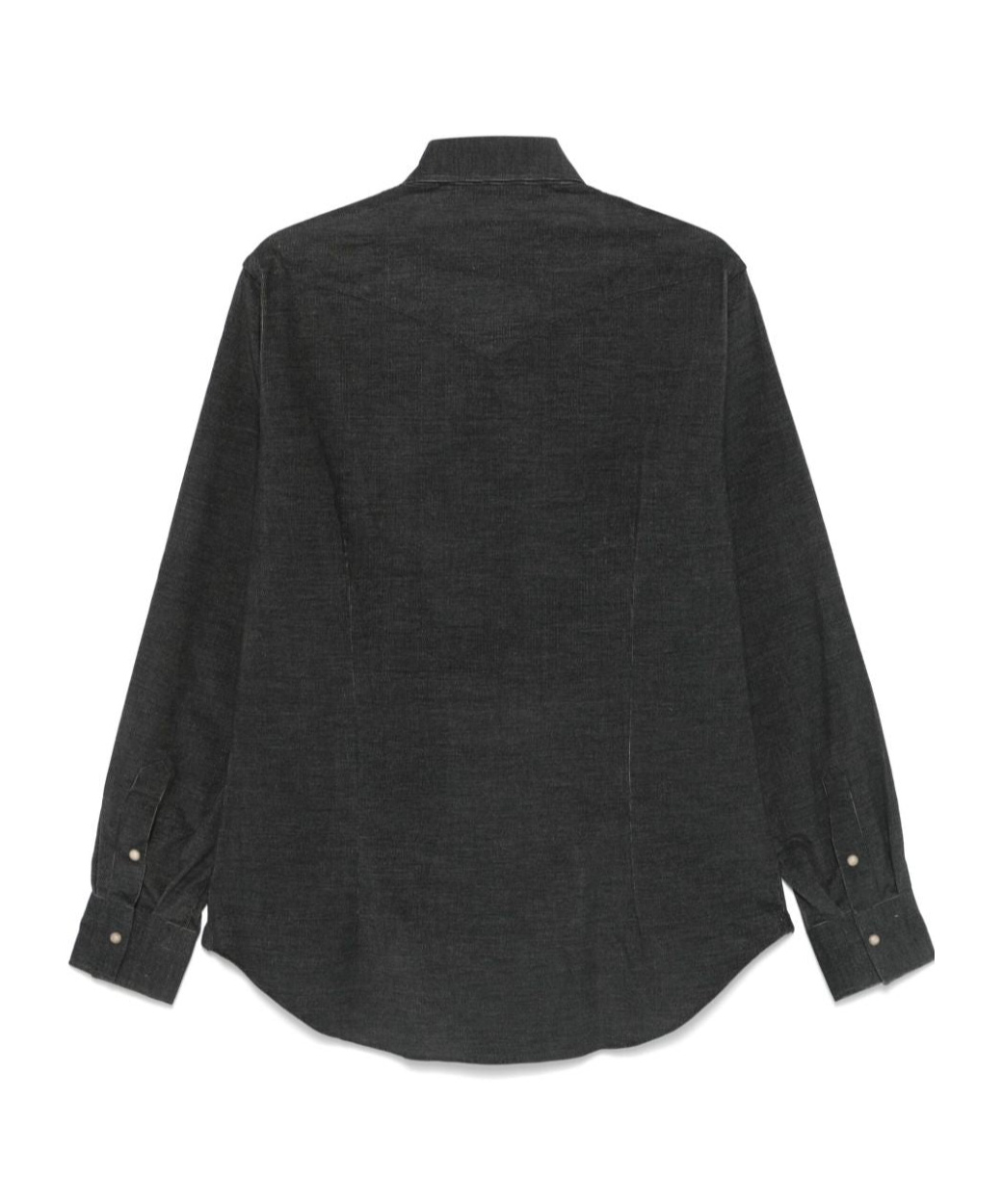 Eleventy Dark Grey Cotton Shirt In Black