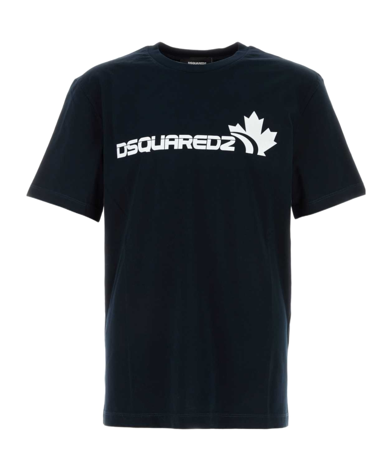 Dsquared2 Round Neck Short-sleeved T-shirt In Black