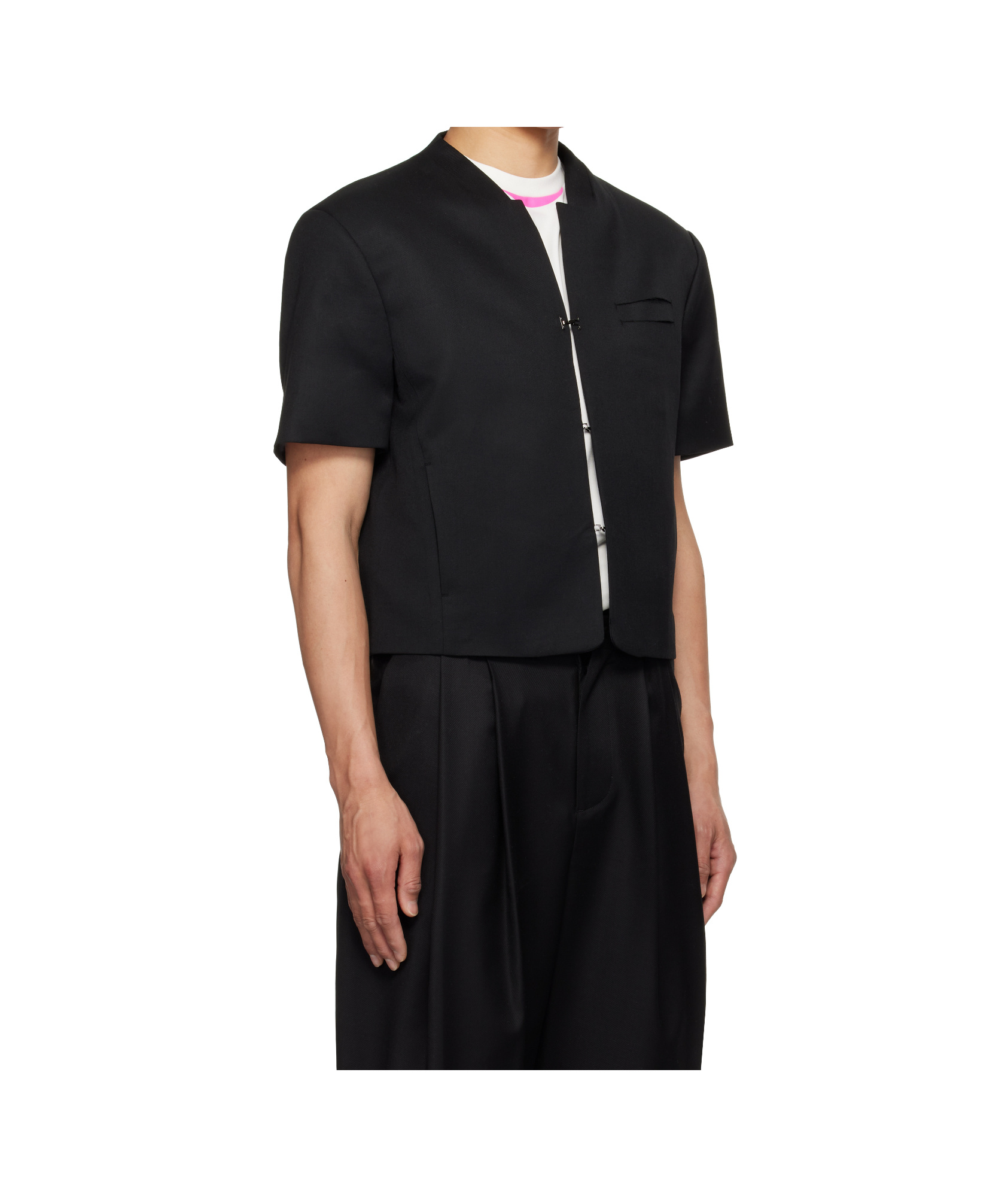 Ader Error Black Set-up Blazer Overshirt In Black