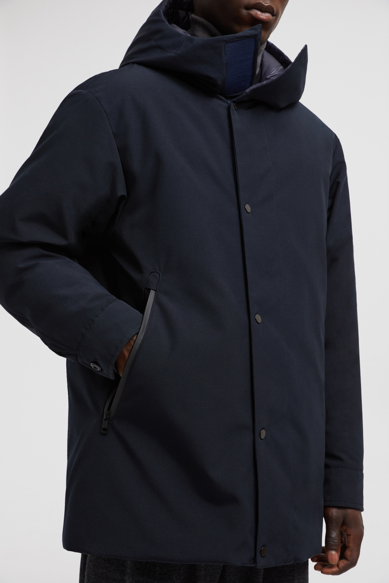 Shop Moncler Fowey Double-sided Down Jacket In Blue