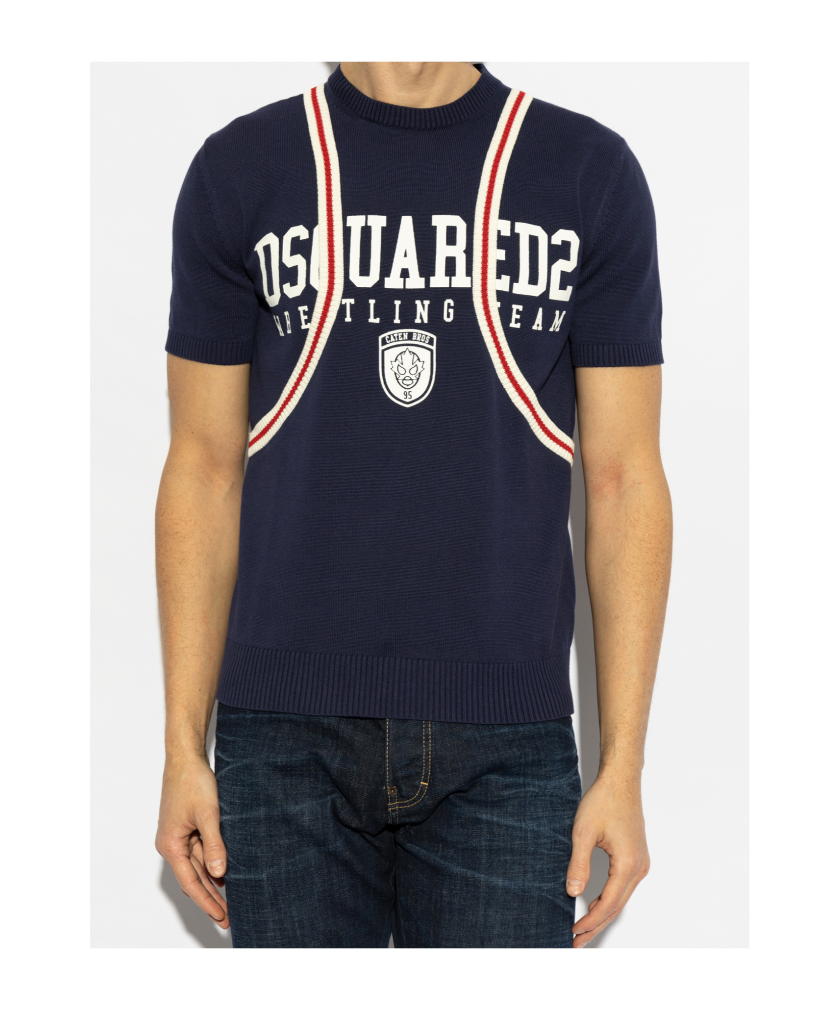 Dsquared2 Short-sleeved Sweater In Black