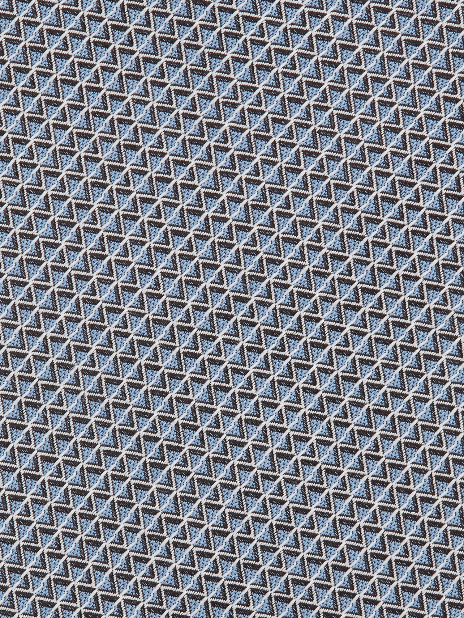 Zegna Cravate En Soie Bleu Clair In Blue