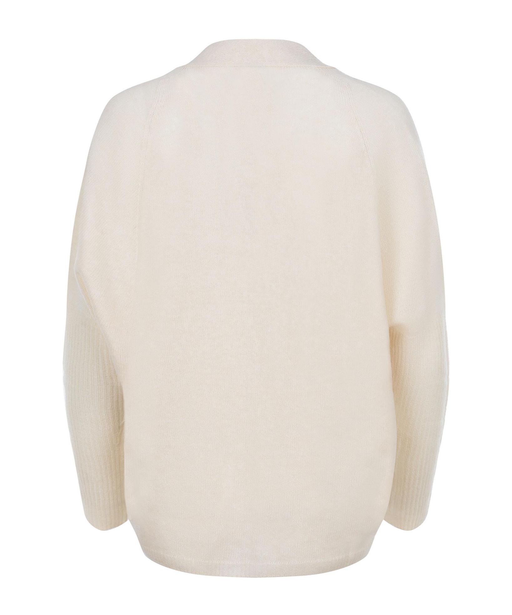 Alysi Knitted Cardigan In White
