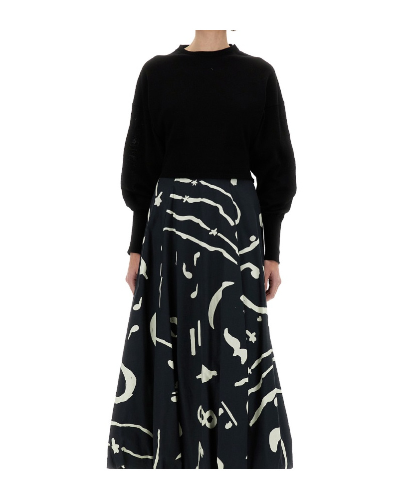 Alysi Cropped Shirt In Black