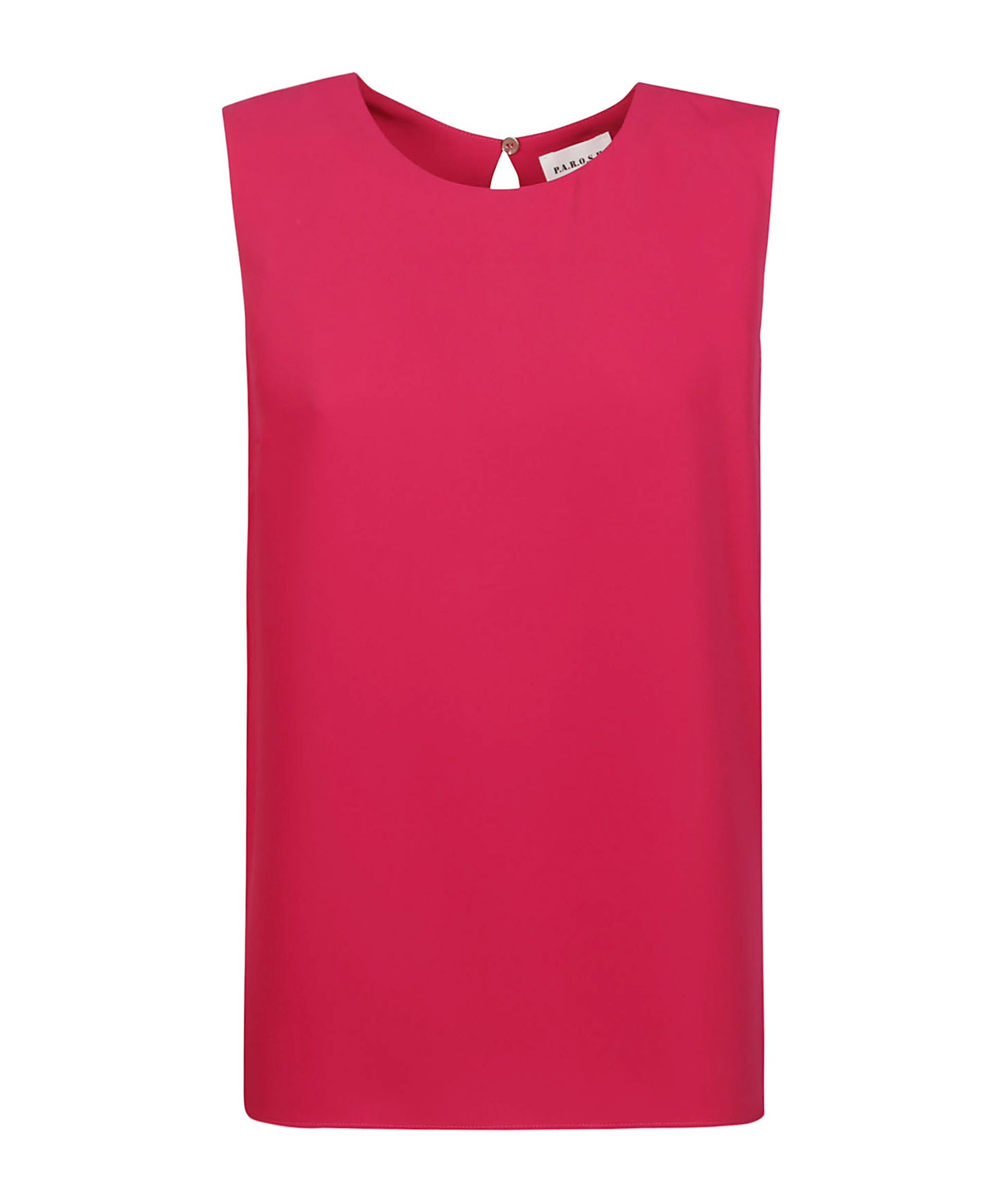 P.a.r.o.s.h Cady Round-neck Sleeveless Blouse