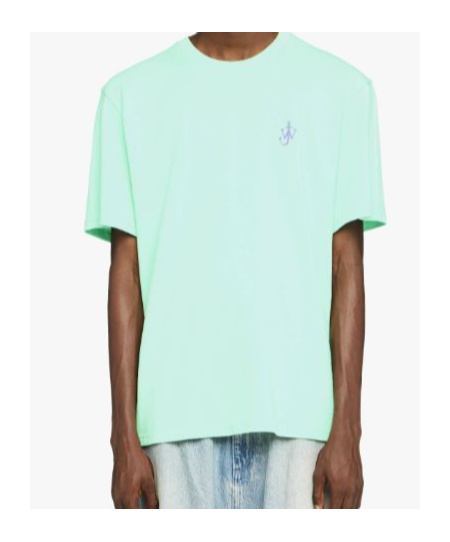 Jw Anderson Men T-shirt With Embroidery In Green